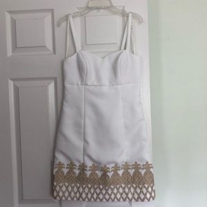 White Lilly Pulitzer Pineapple Dress